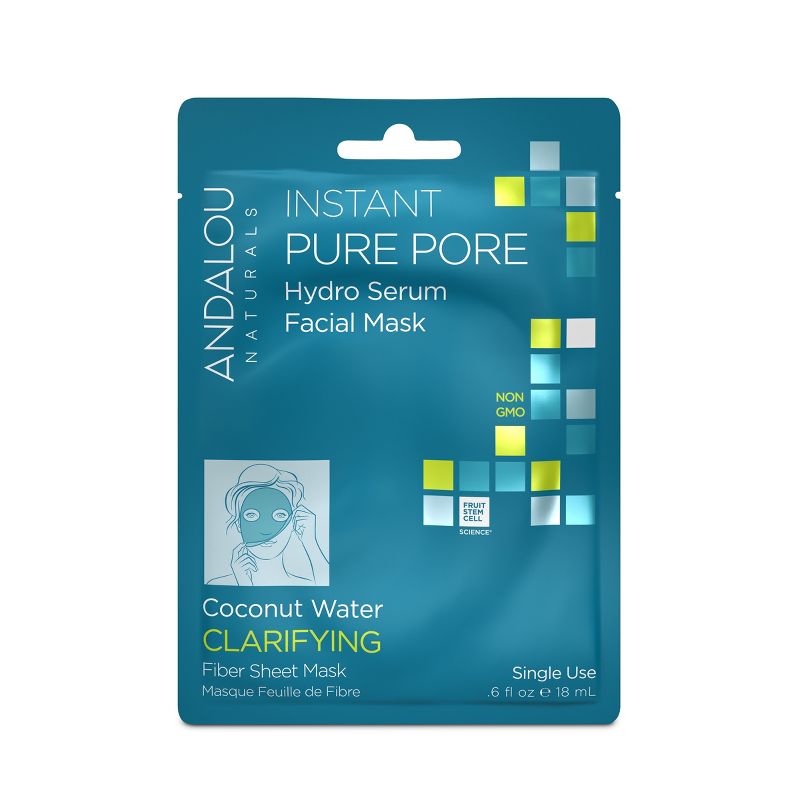 Andalou Naturals Clear Skin Hydro Serum Face Mask - Coconut Water - 6 fl oz