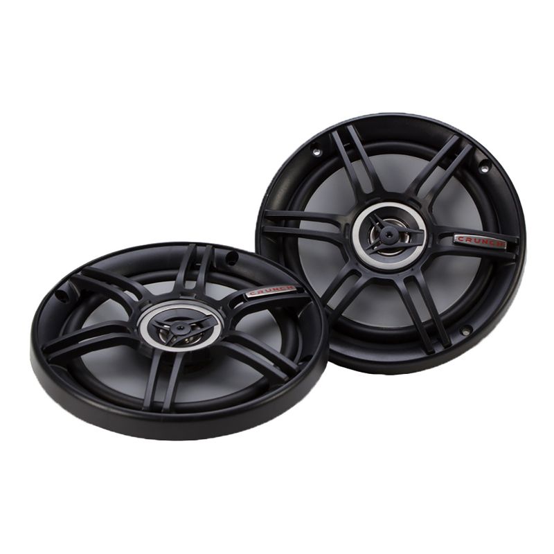 Crunch CS-65CXS 300 Watts 6.5-Inch Coax Shallow 4 Ohms CS Car Speakers, Black (4 Pack)