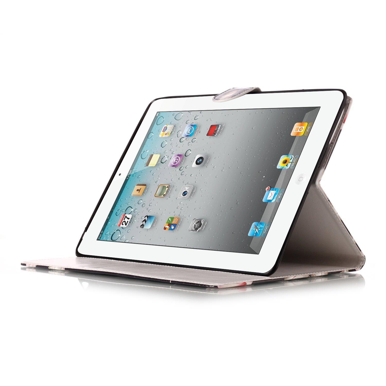 iPad 2/3/4 Case, Dteck(TM) Slim Flip PU Leather Wallet Case with Card Slots/Money Pouch Kickstand iPad Case Magnetic Closure Shell Full Body Protective Case Cover for Apple iPad 2 3 4,Gradient Marble