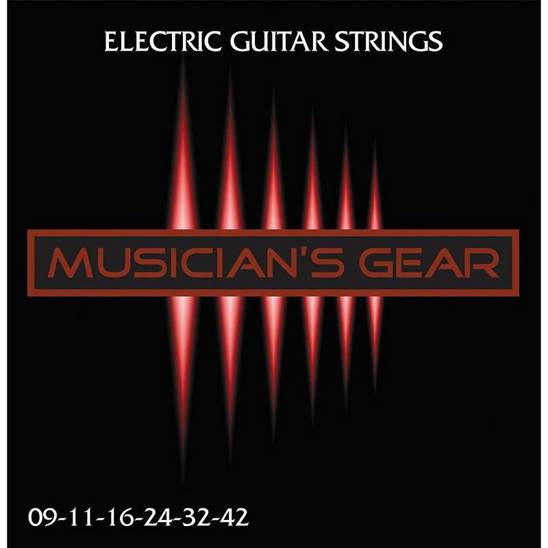 Musician's Gear Electric Nickel Plated Steel Guitar Strings 9-42 - 5-Pack
