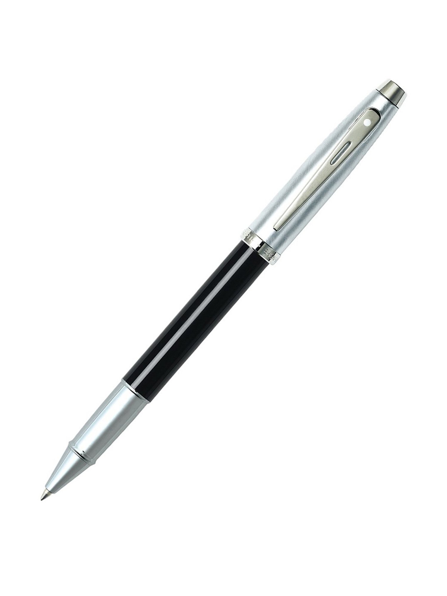 Sheaffer 9313 Gift 100 Rollerball Pen - Black Barrel Brushed Chrome Cap