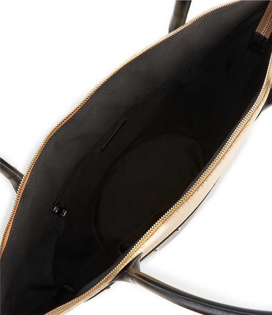 Furla Share Raffia Colorblock Small Tote Bag