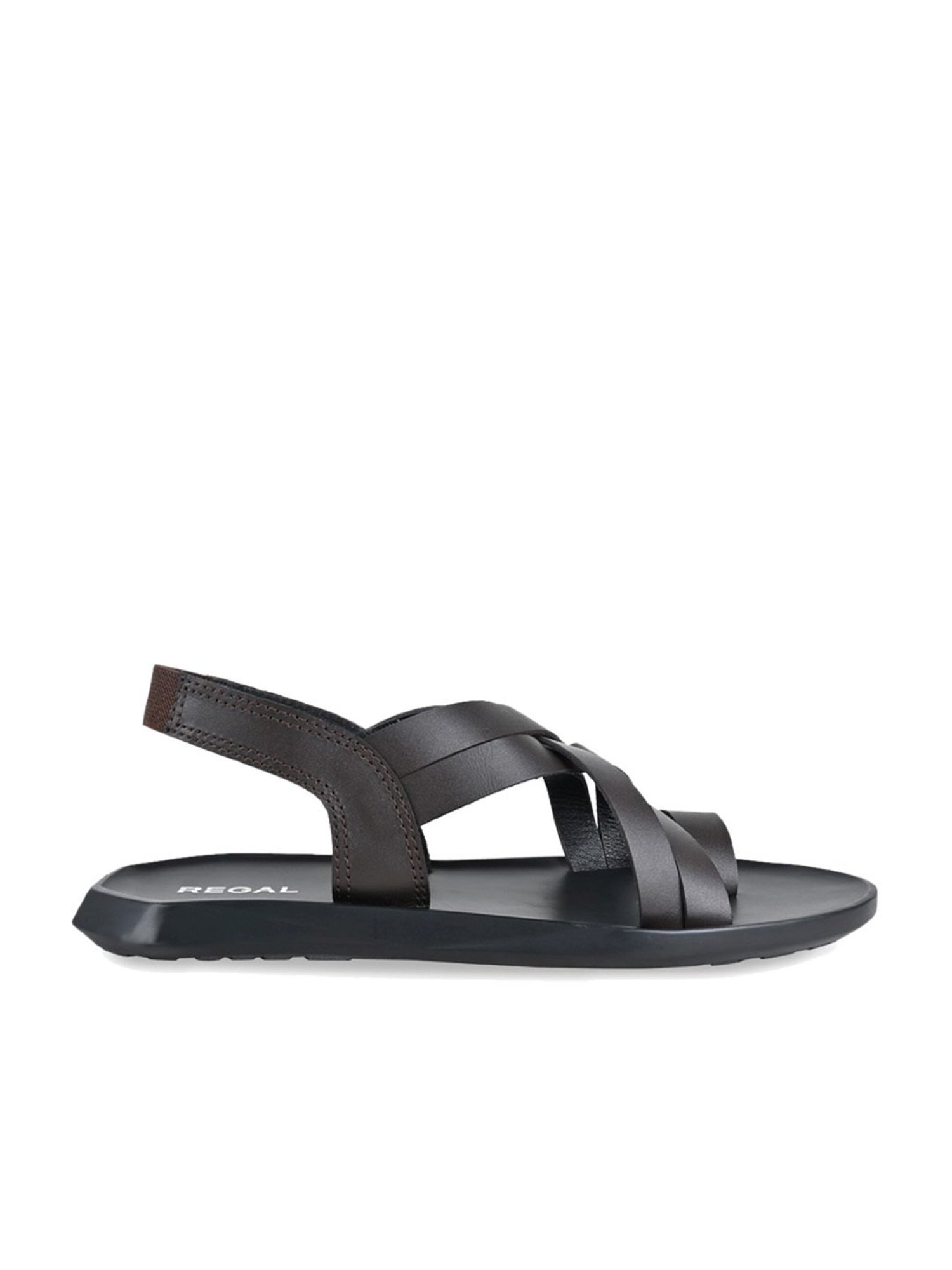 Regal Men's Brown Sling Back Sandals
