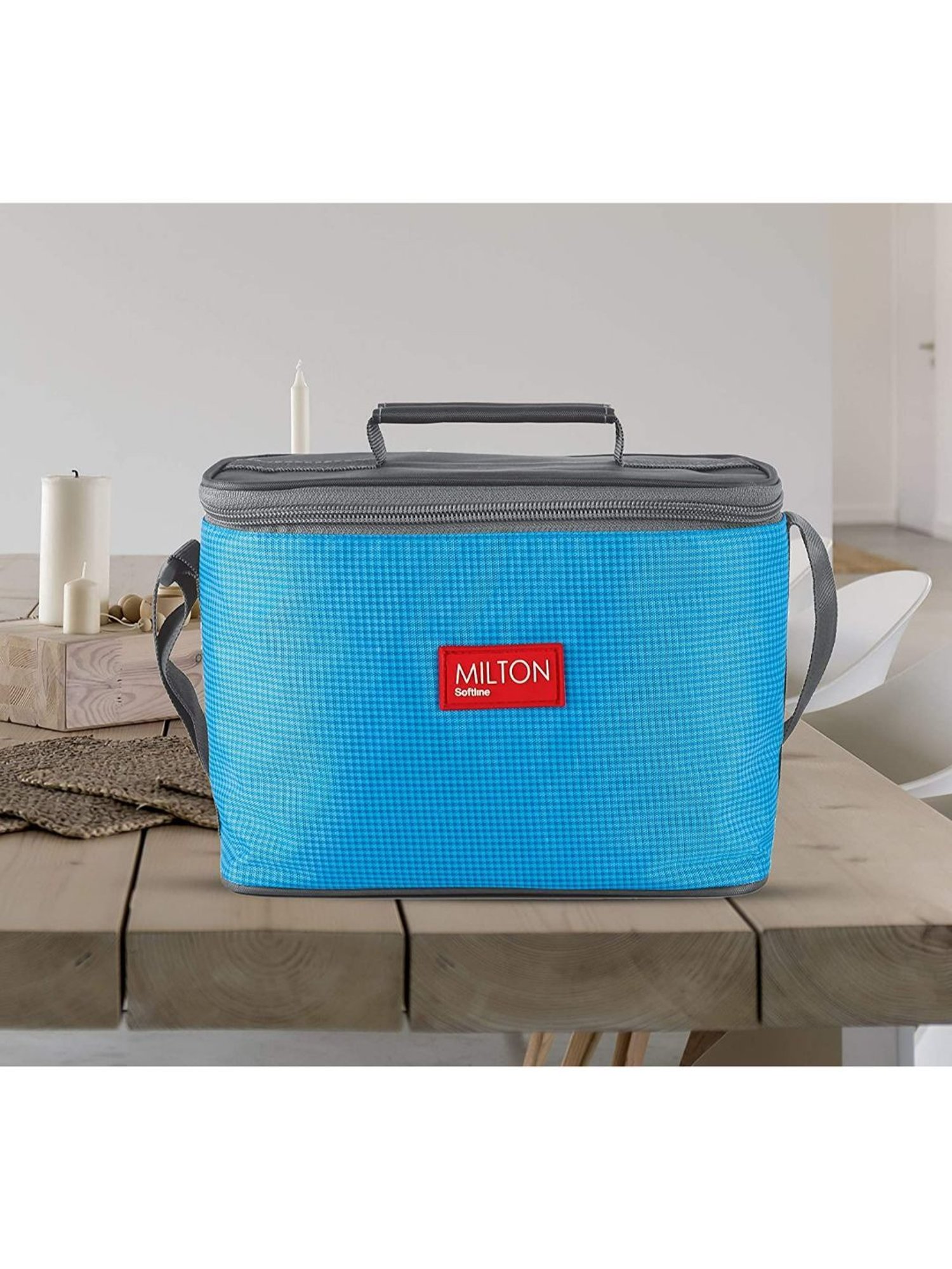 Milton Blue Stainless Steel Lunch Box With Bag