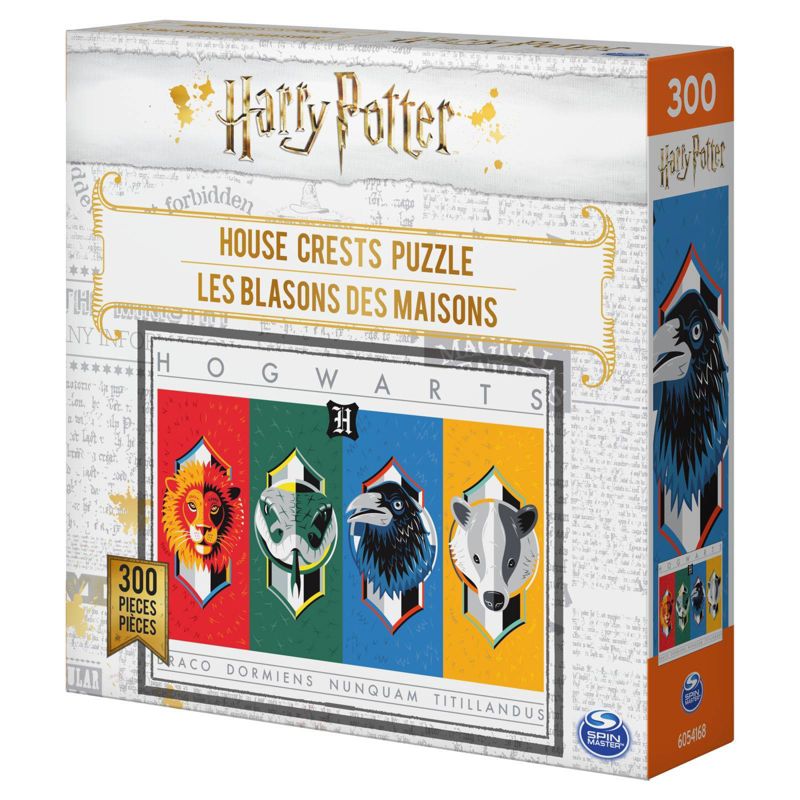 Spinmaster Harry Potter: House Crests Jigsaw Puzzle - 300pc