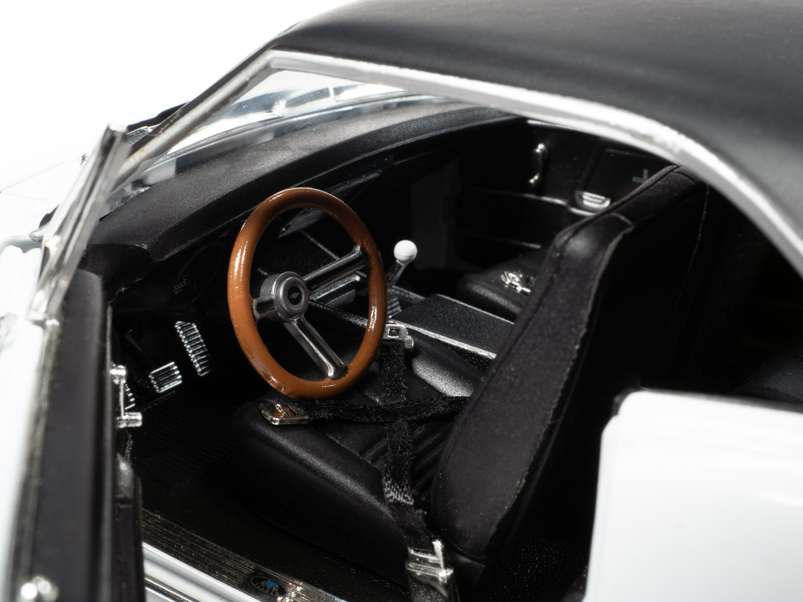 1967 Chevrolet Camaro SS Baldwin Motion Joel Rosen "Motion Supercar Club" White with Black Vinyl Top and Graphics 1/18 Diecast Model Car by Auto World