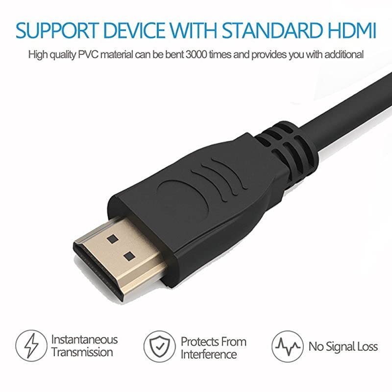 Wii to HDMI Converter 1080P with 5ft High Speed HDMI Cable Wii2 HDMI Adapter Output Video&Audio with 3.5mm Jack Audio, Support All Wii Display 720P, NTSC, Compatible with Full HD Devic