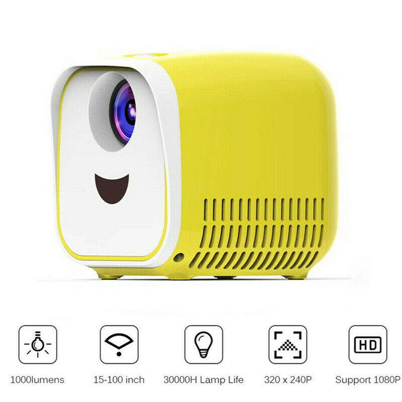 Mini Pocket Projector LED Home Theater Cinema 1000LM HD 1080p USB HDMI TF