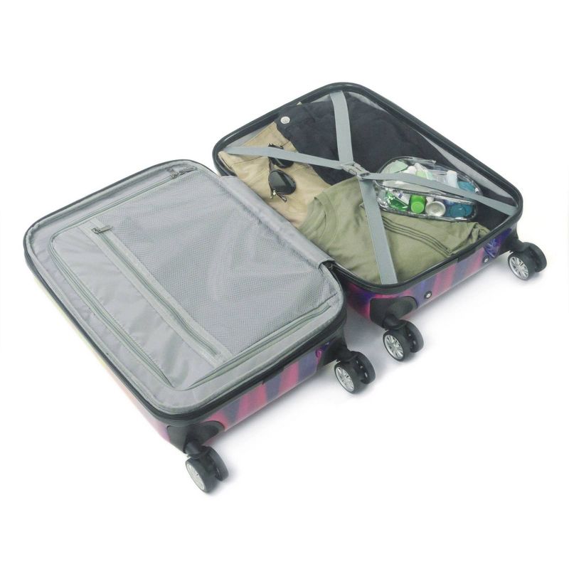 FUL 3pc Hardside Spinner Luggage Set - Tiedye Swirl
