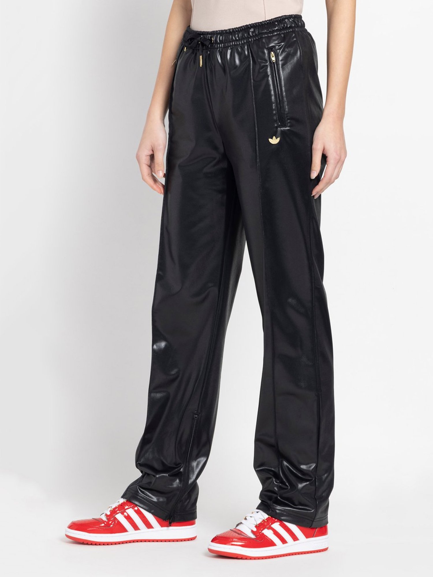 Adidas Originals Black Regular Fit Mid Rise Track Pants