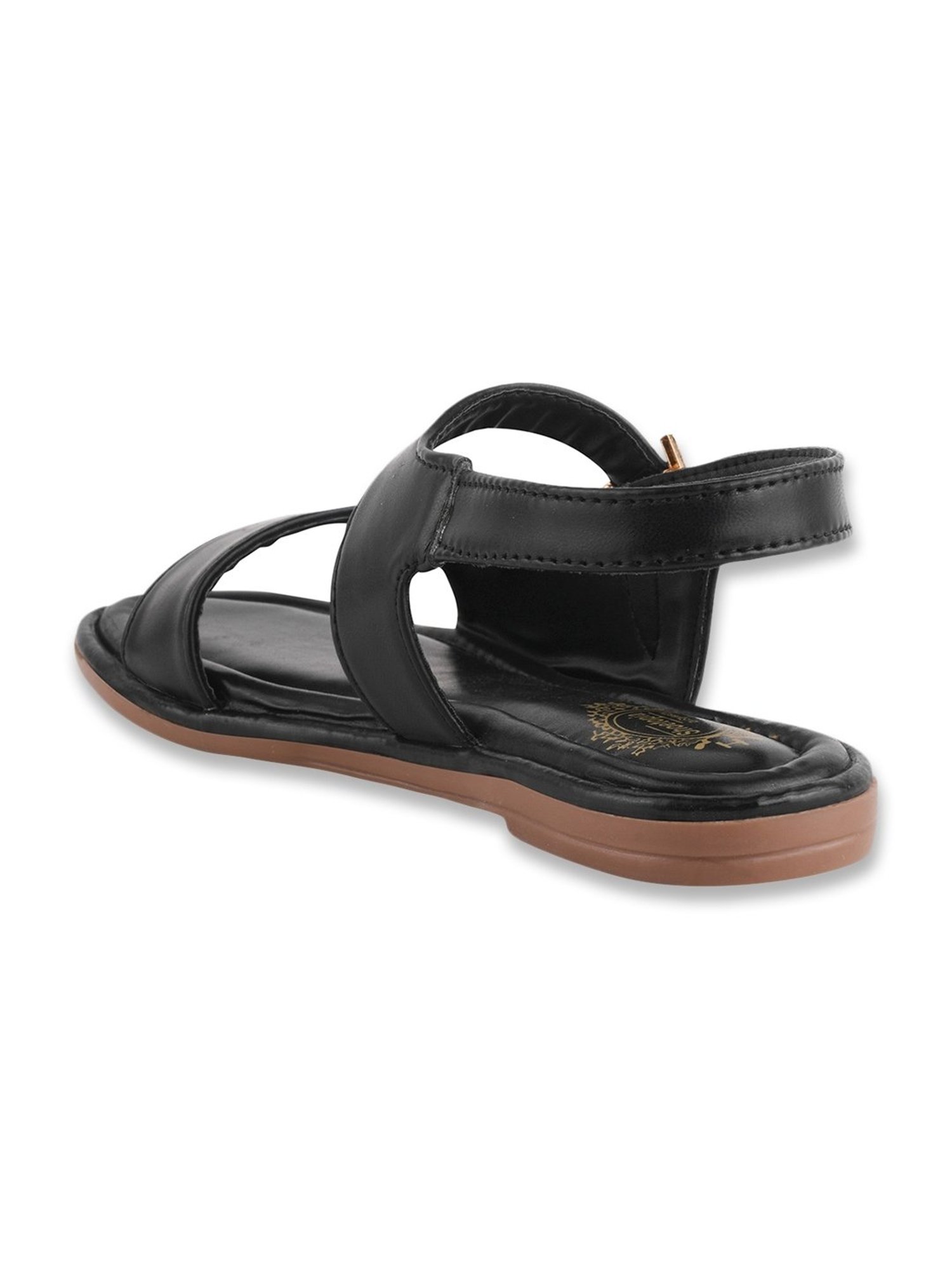 Shoetopia Women's Black Sling Back Sandals