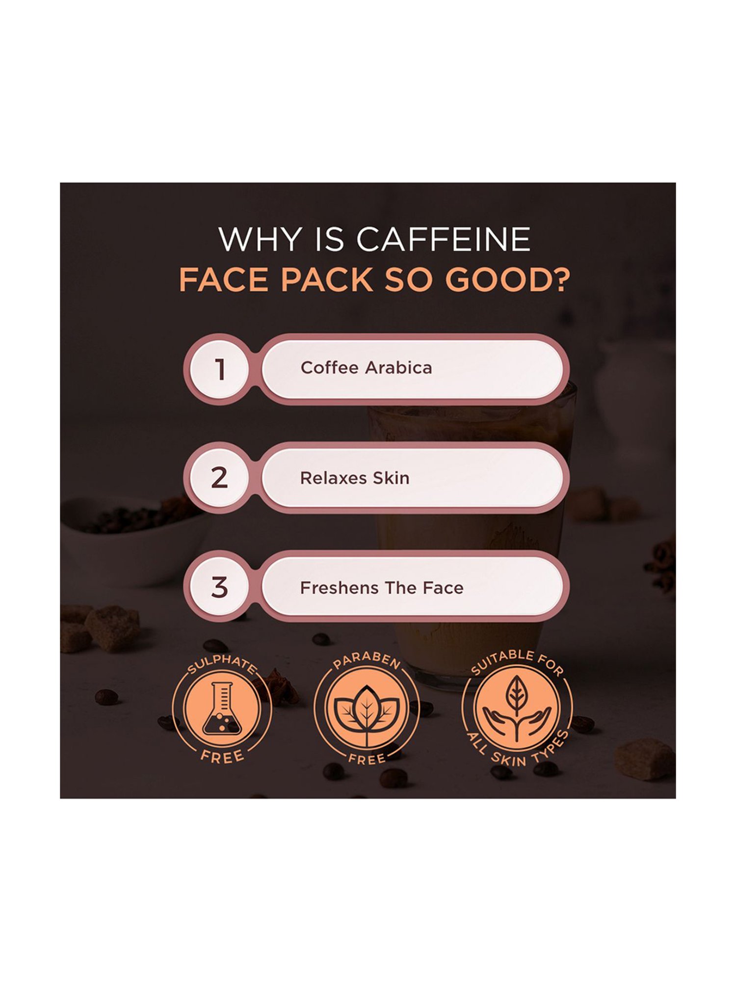 The Man Company Caffeine AK Series Face Pack - 100 gm
