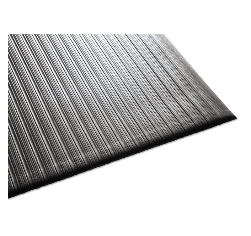 3'x5' Rectangle Solid Floor Mat Black - Guardian