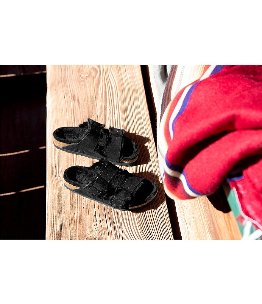 Birkenstock Women's Arizona Suede Shearling Sandals