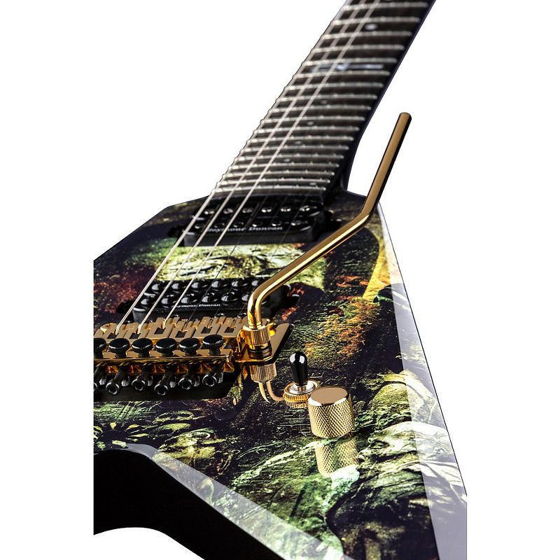 Dean Karl Sanders V with Floyd Electric Guitar Gates of Sethu Graphic