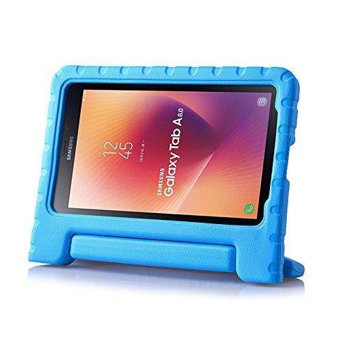 BMOUO Kids Case for Samsung Galaxy Tab A 8.0 2017 (SM-T385 /T380) - EVA Shockproof Light Weight Handle Stand Kids Case Cover for Samsung Galaxy Tab A 8-inch 2017 Release - Blue
