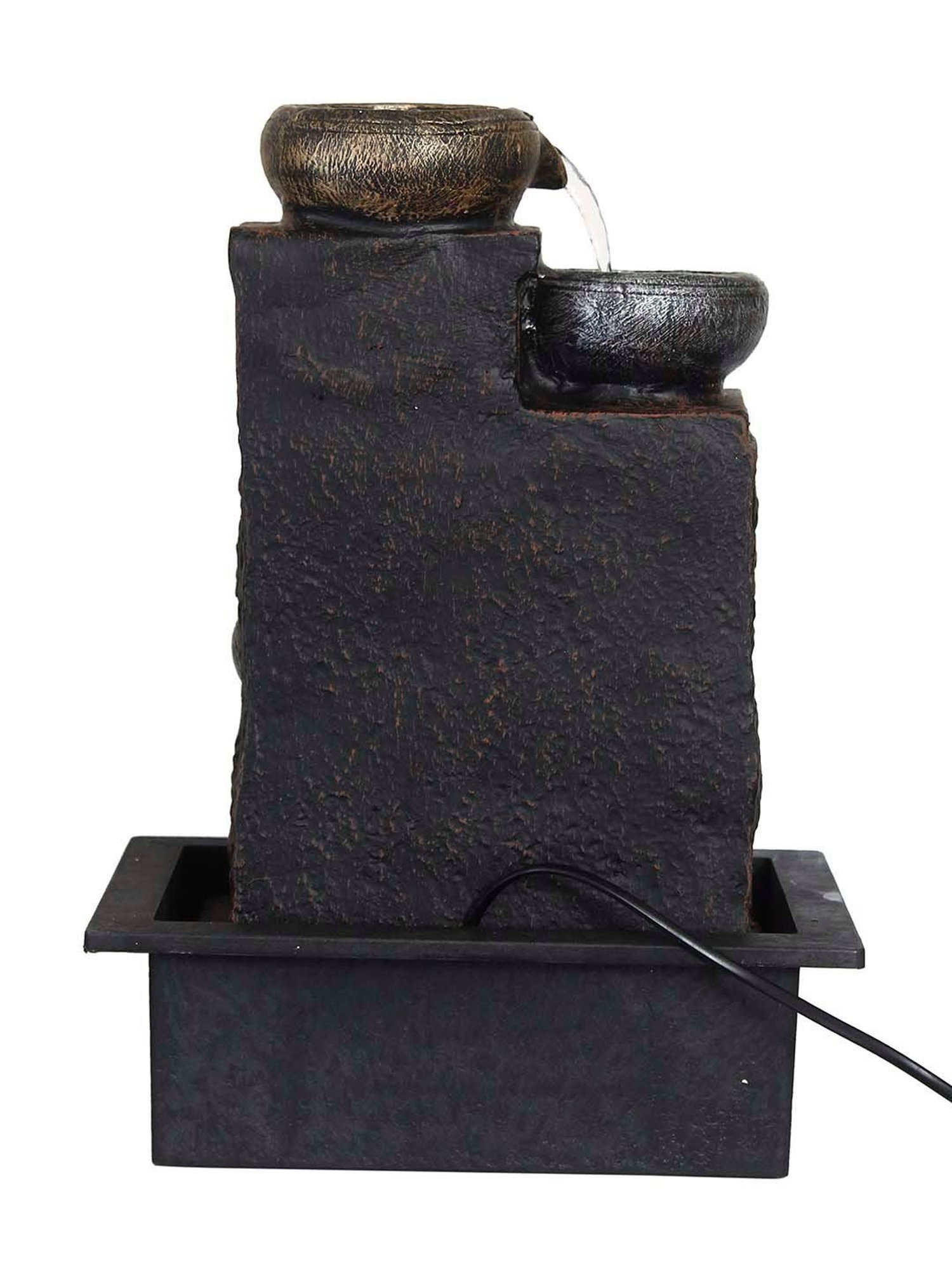 Tayhaa Brown Resin Fiery Tiger Head Showpiece