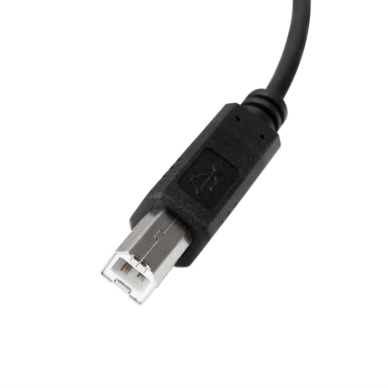 WAWPI USB Printer Cable A to B for 25 feet black