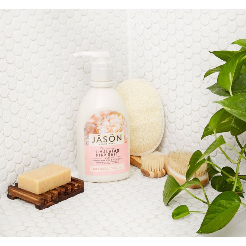 Jason 2-in-1 Foaming Bath Soak and Body Wash Himalayan Pink Salt - 30 fl oz