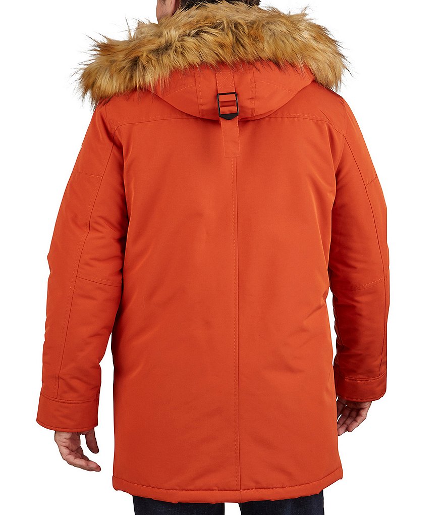 Cole Haan Hooded Down Zip Front Puffer Jacket