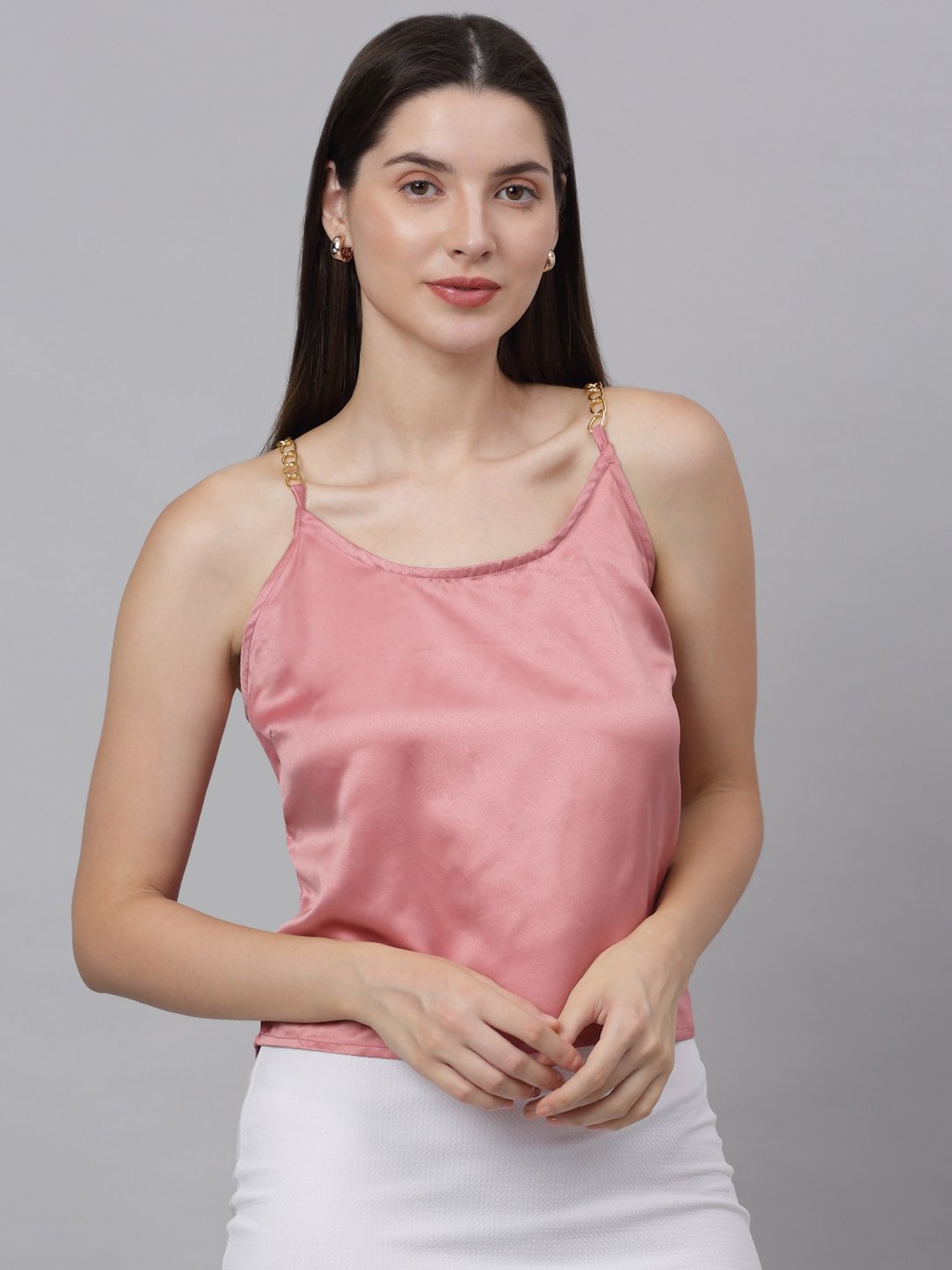 NEUDIS Pink Spaghetti Top