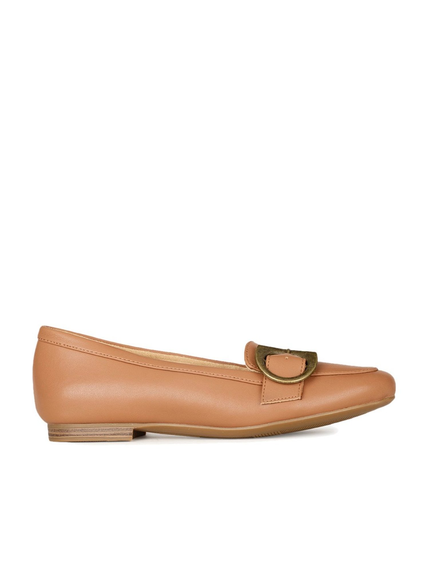 Naturalizer by Bata Women's KAYDEN-MOC Tan Flat Ballets