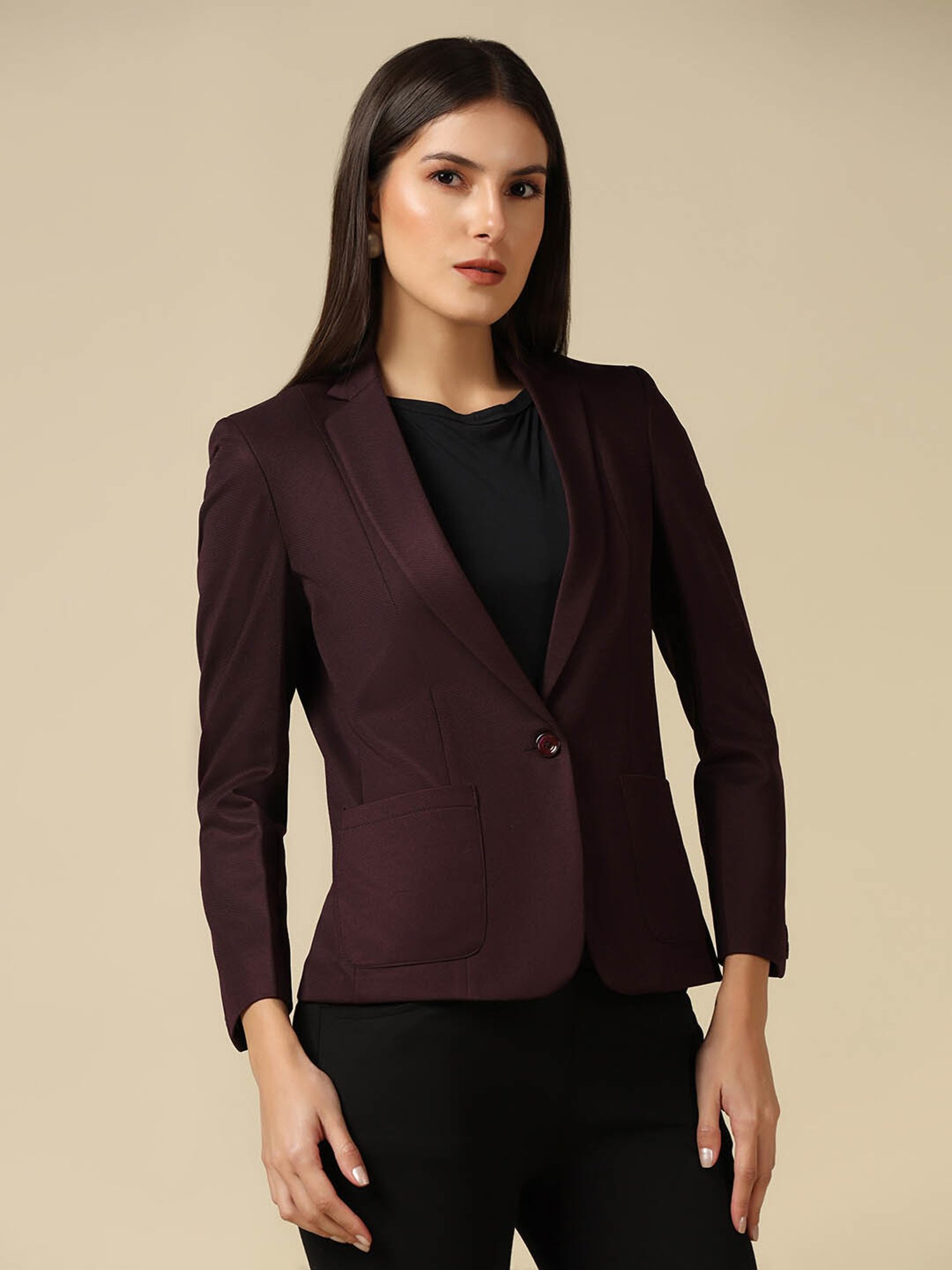 TAHVO Maroon Blazer