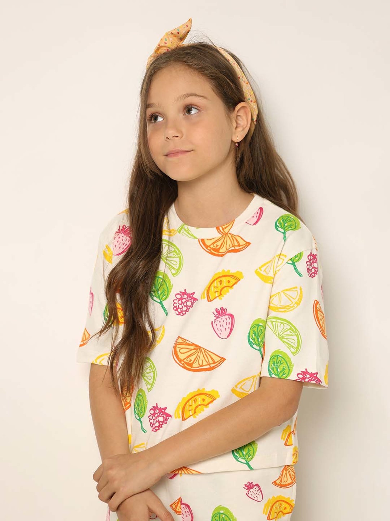 VERO MODA GIRL Multicolor Cotton Printed Top