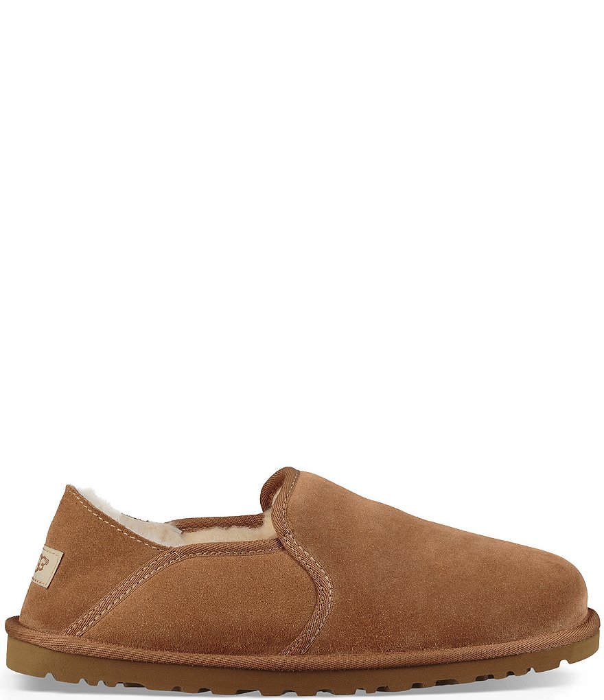 UGG&reg; Men's Scuff Logo Suede Slippers