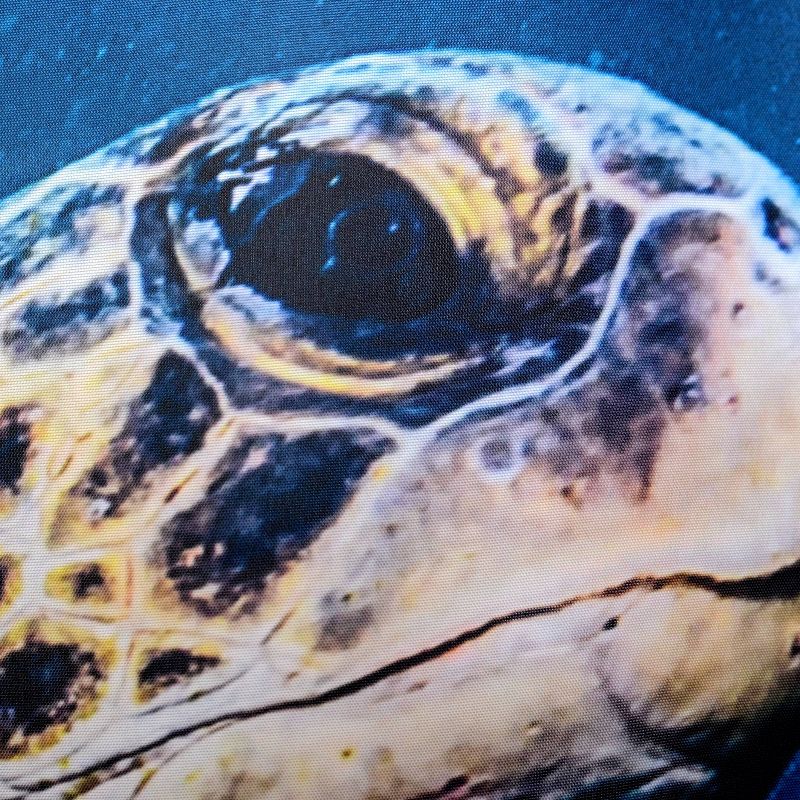 Sea Turtle Shower Curtain Blue/Gold - Moda at Home