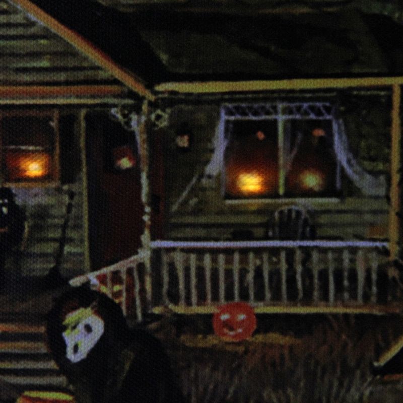 Northlight 23.5" LED Lighted Creepy Haunted House Halloween Canvas Wall Art