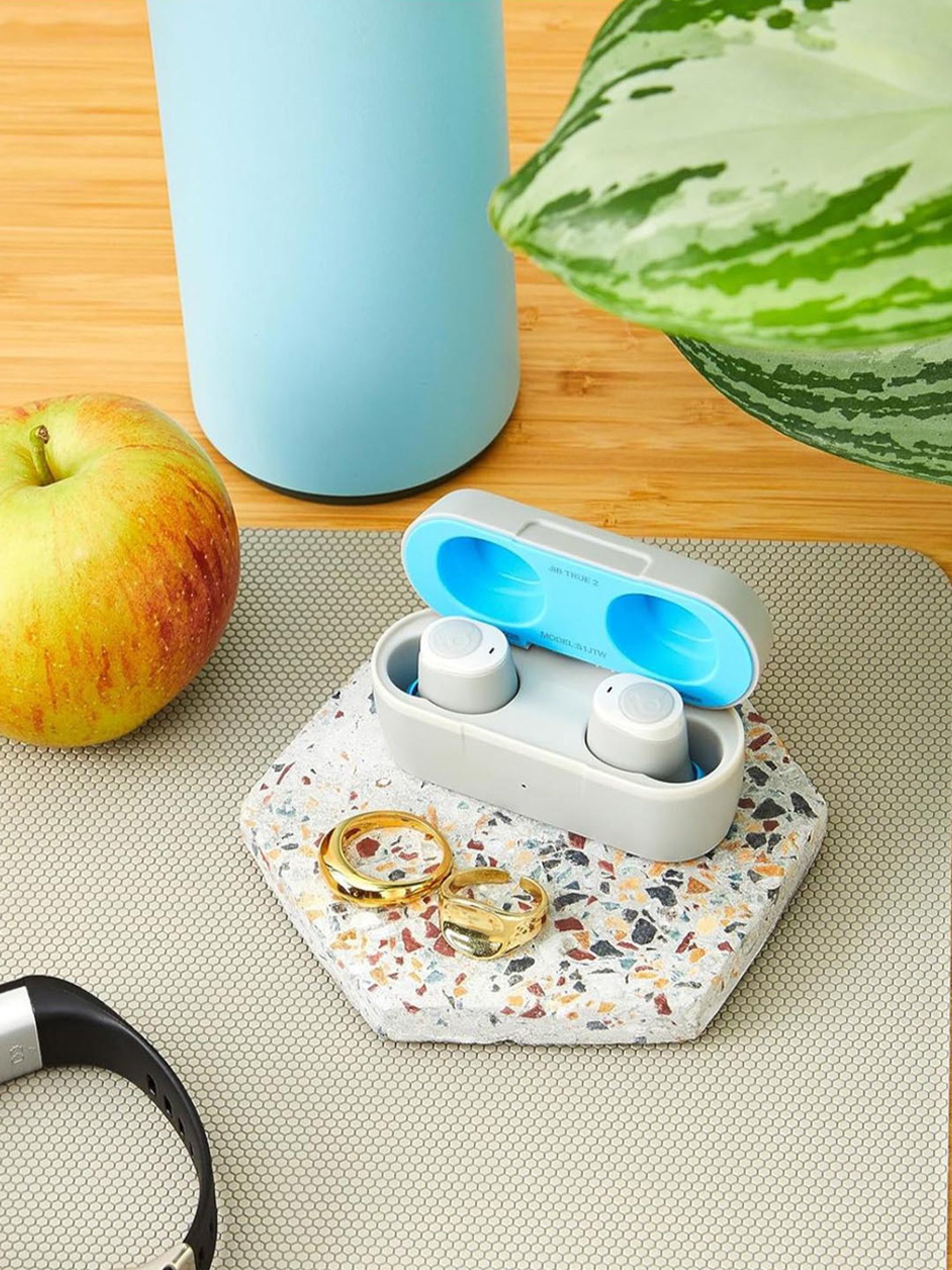 Skullcandy Jib True 2 in-Ear Wireless Earbuds with 32 Hr Battery (Light Grey & Blue, True Wireless)