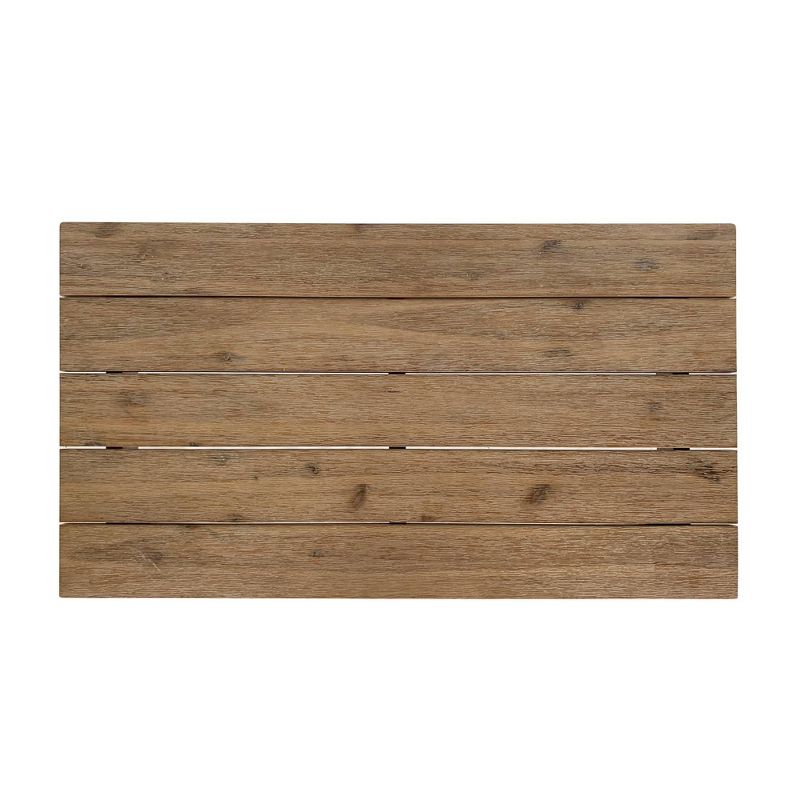 Manteo 70" Rectangular Outdoor Patio Fire Pit Table Light Gray - Modway