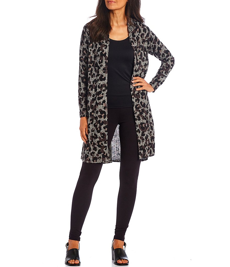 Caroline Rose Tissue Linen Bracelet Sleeve Shirt Jacket