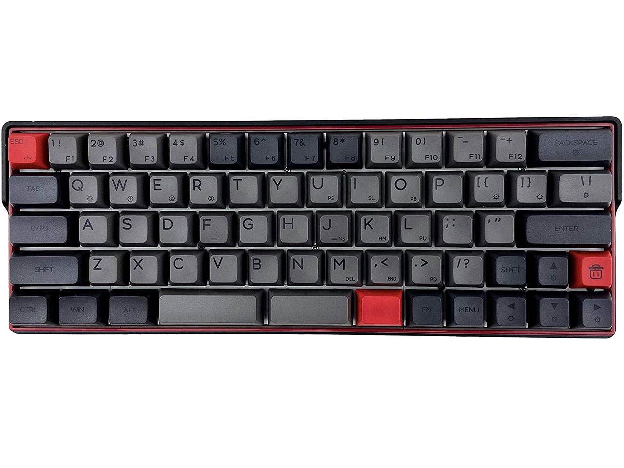 KEMOVE 64-66 Sakura Bluetooth 5.1 Hot-swappable Convertible 60% RGB Mechanical Gaming Keyboard - Wireless/Wired Mode, 100% PBT Keycaps, Full Keys Programmable for Win/Mac(Gateron Optical Red Switch)