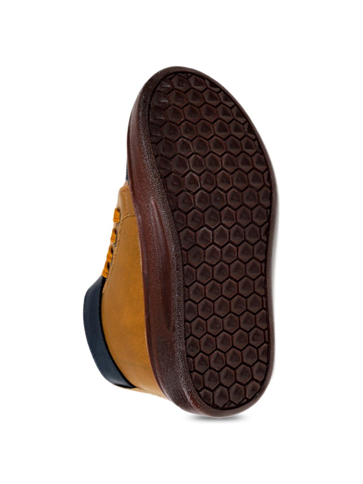 Tiny Bugs Kids Navy & Tan Casual Boots