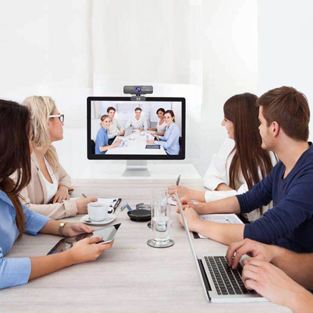 ASHU 1920x1080P High Definition Video Webcam with Double Noise Reduction Mic Autofocus Function Web Cam USB2.0 Charging Port Computer PC Camera for Video Conference Live Streaming Recording Portable