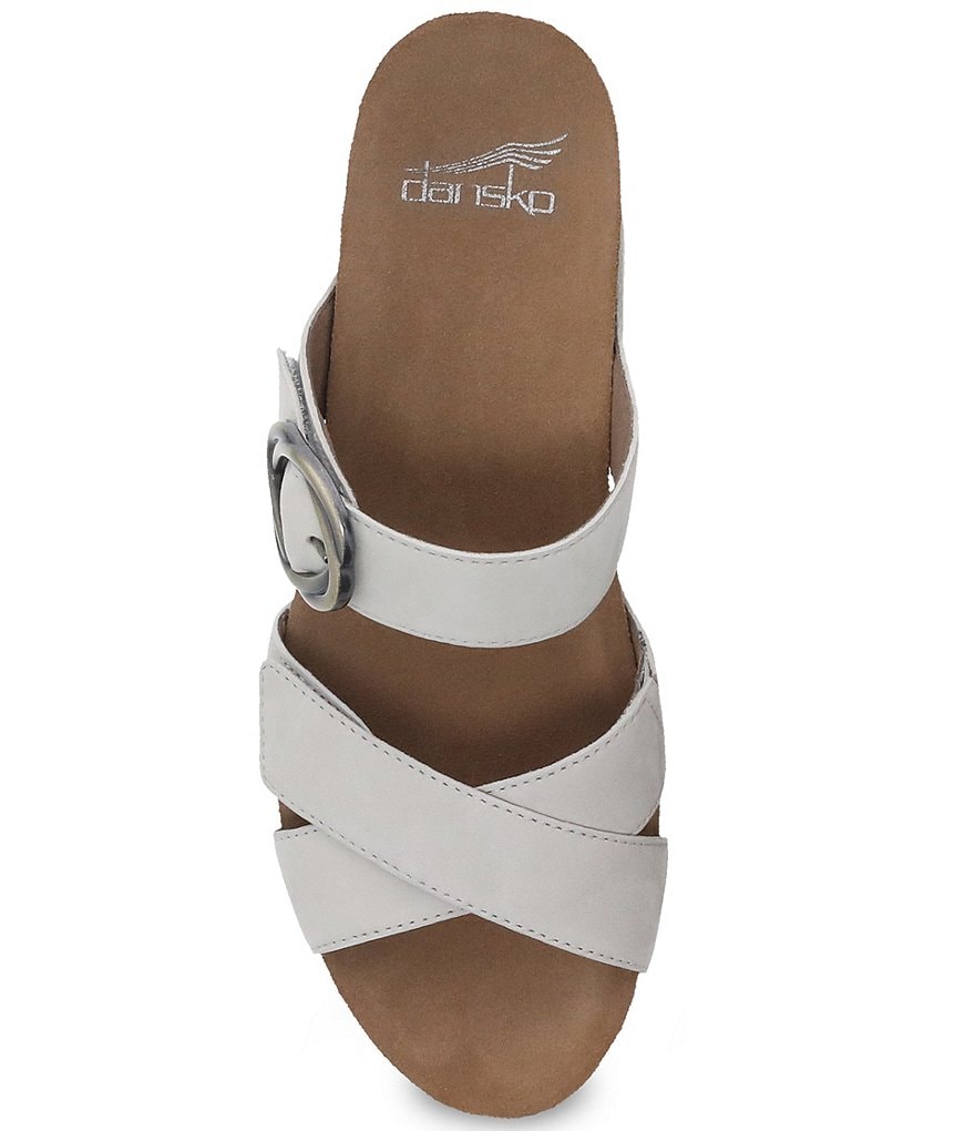 Dansko Susie Leather Slide Wedge Sandals