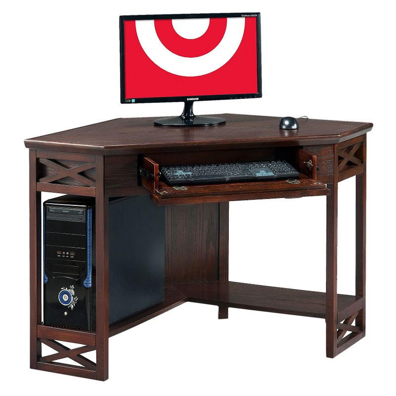 Corner Desk Chocolate Cherry - Leick Home