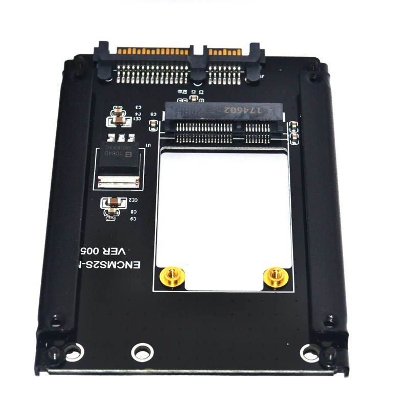 mSATA to SATA Adapter Mini PCIe mSATA SSD to 2.5" SATA3 Drive Converter Card Adaptor Support Full High mSATA SSD for Computer PC