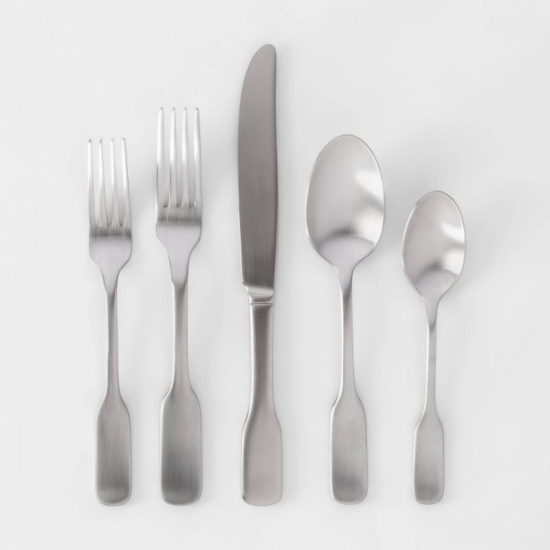 20pc Stainless Steel Amesbury Silverware Set - Threshold™