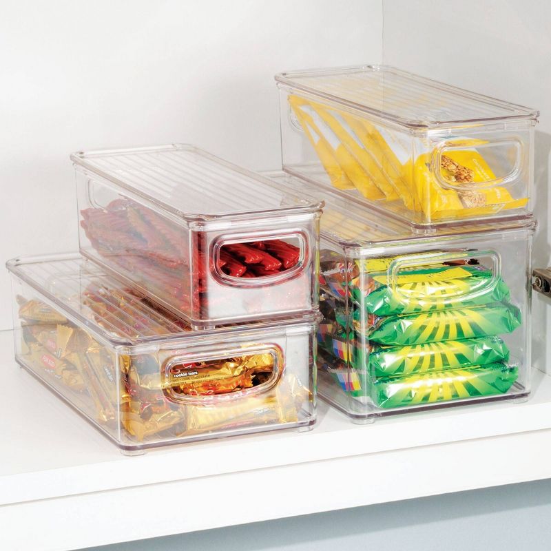 iDESIGN 16"x6"x3" Kitchen 4pk Binz Set Clear