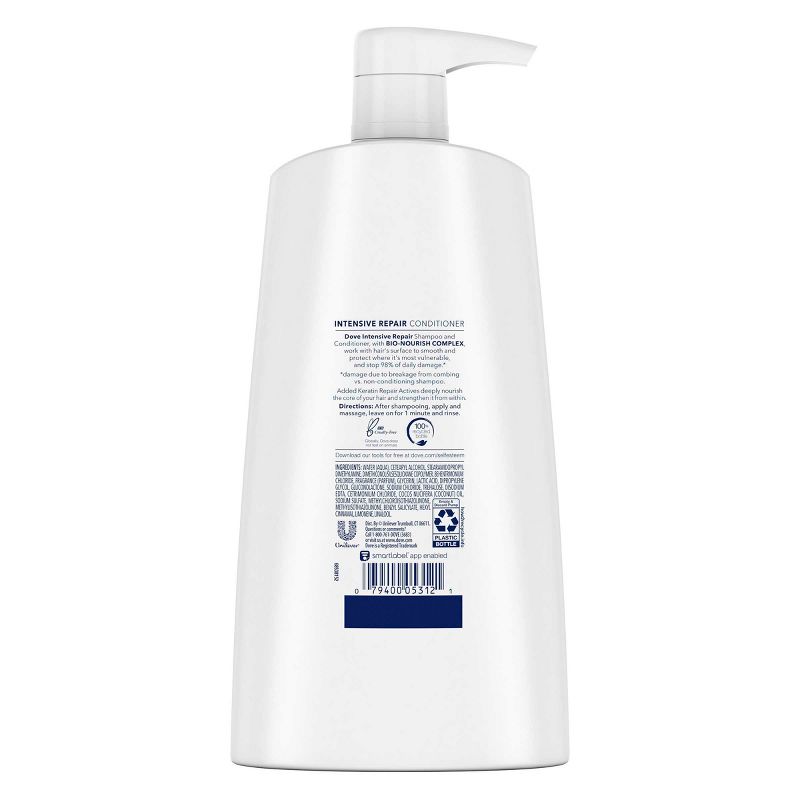Dove Nutritive Solutions Strengthening Conditioner with Pump for Damaged Hair Intensive Repair - 25.4 fl oz