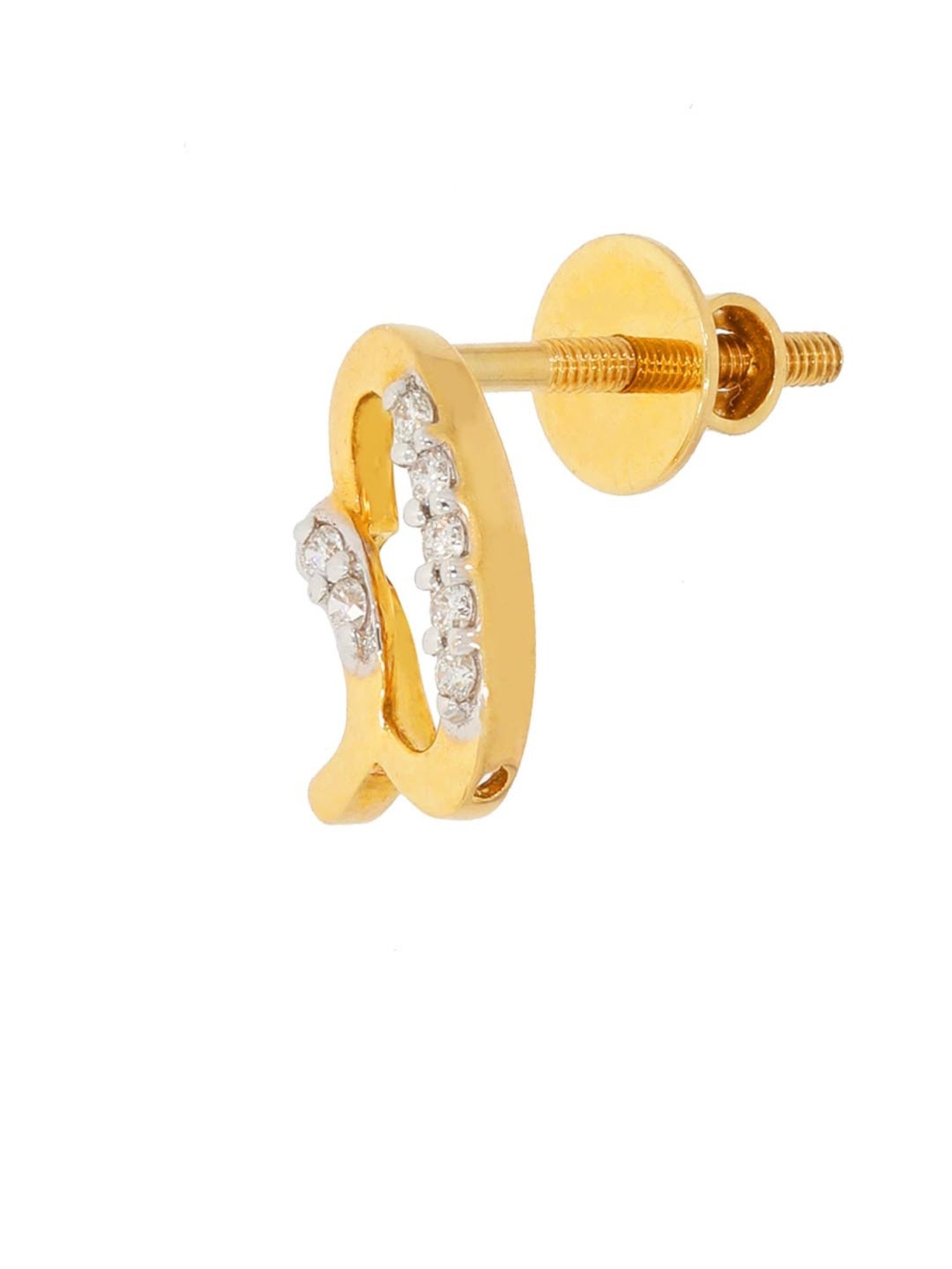 Waman Hari Pethe Jewellers 18k Gold & Diamond Earrings for Women