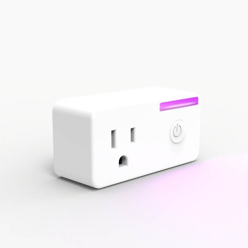 Smart Plug, 10A WiFi 2.4GHz APP Remote Control Timing Smart Socket Works with Alexa & Google Home, AC 110-250V