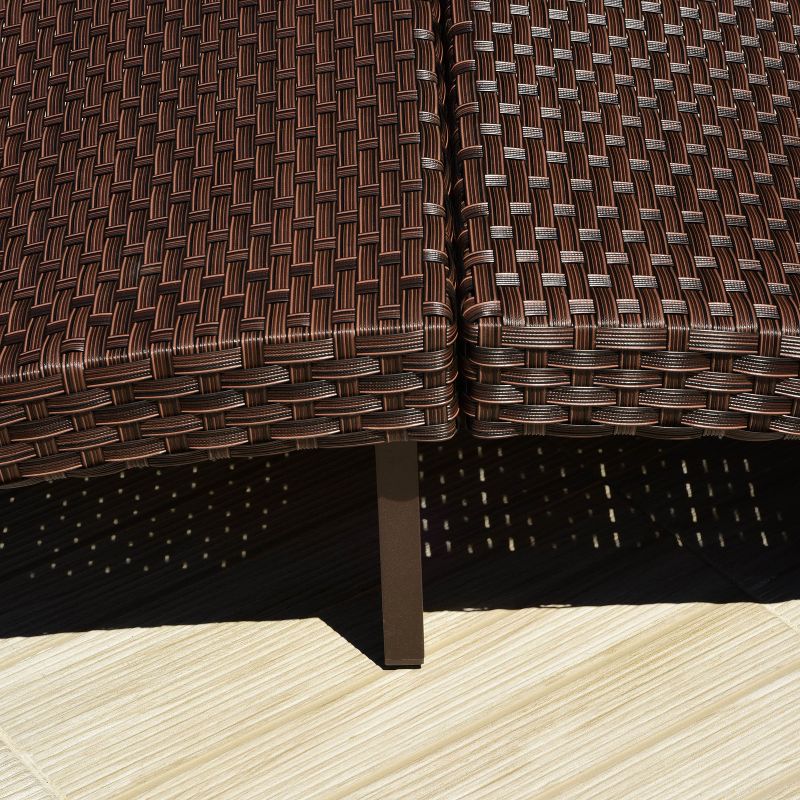 Queen Wicker Lounger Brown - Amazonia