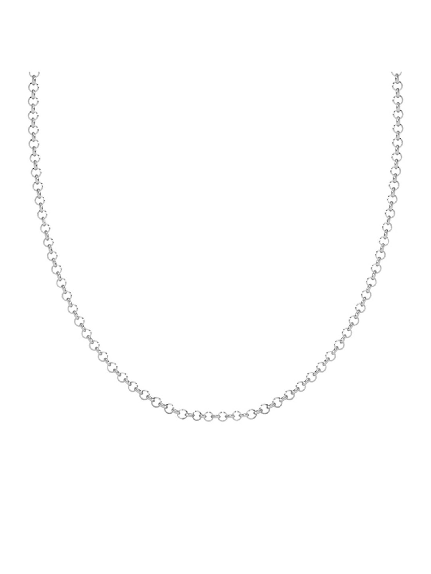 Clara Pure 925 Silver Cable Chain Necklace Gift for Men