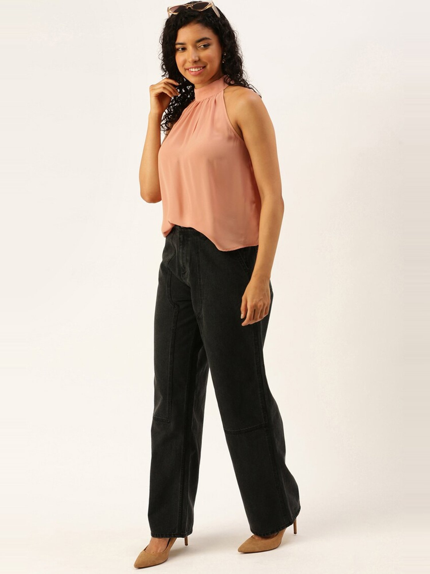 Forever 21 Peach Sleeveless Top