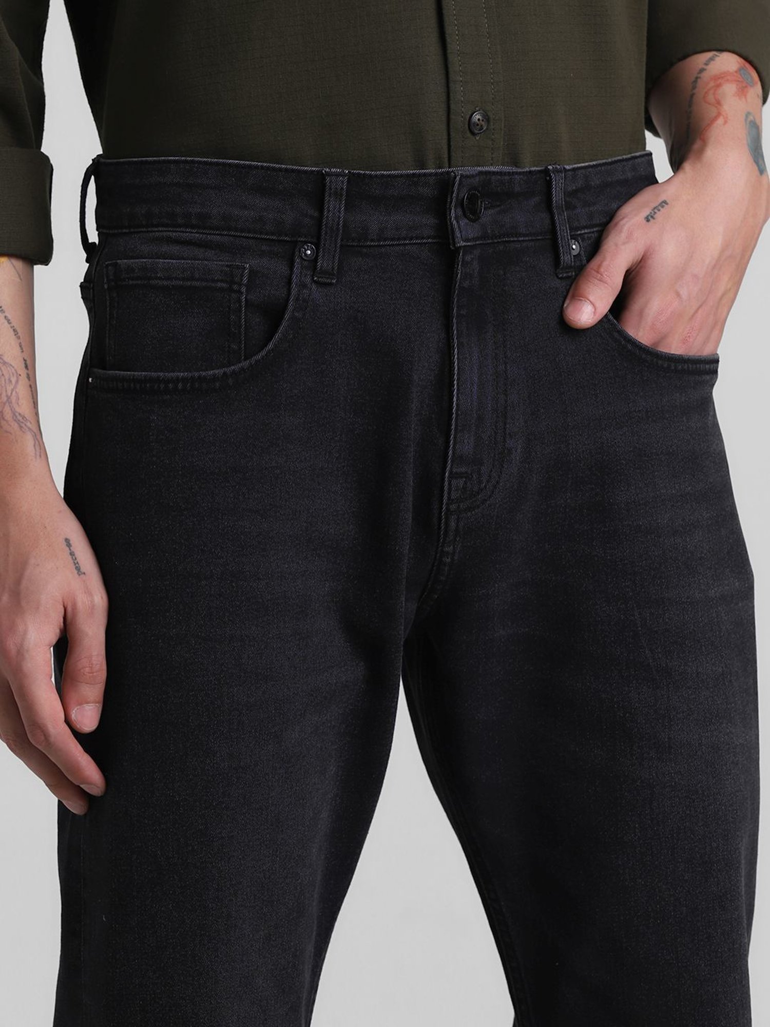Jack & Jones Black Bootcut Jeans