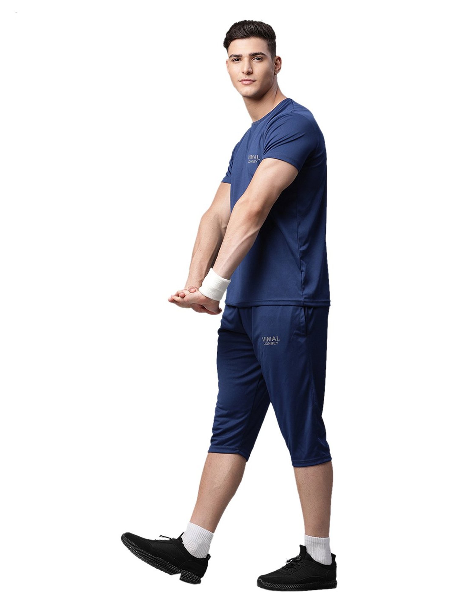 Vimal Jonney Multicolor Slim Fit Capris  - Pack of 3